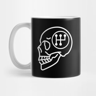 Petrol Head Skull Mug